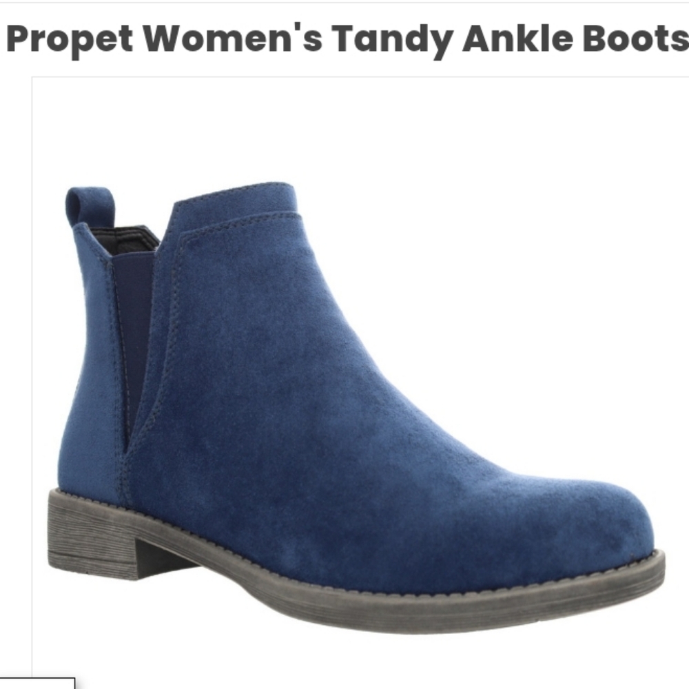 Blue Suede Propet Women's Ankle Booties NEW